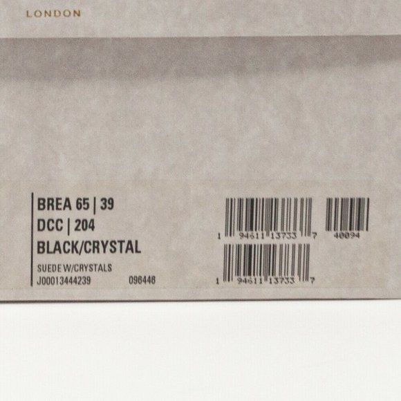 Jimmy Choo Brea 65 Black Suede Crystal Heels Size 39 EU (9 US) - Picture 10 of 11